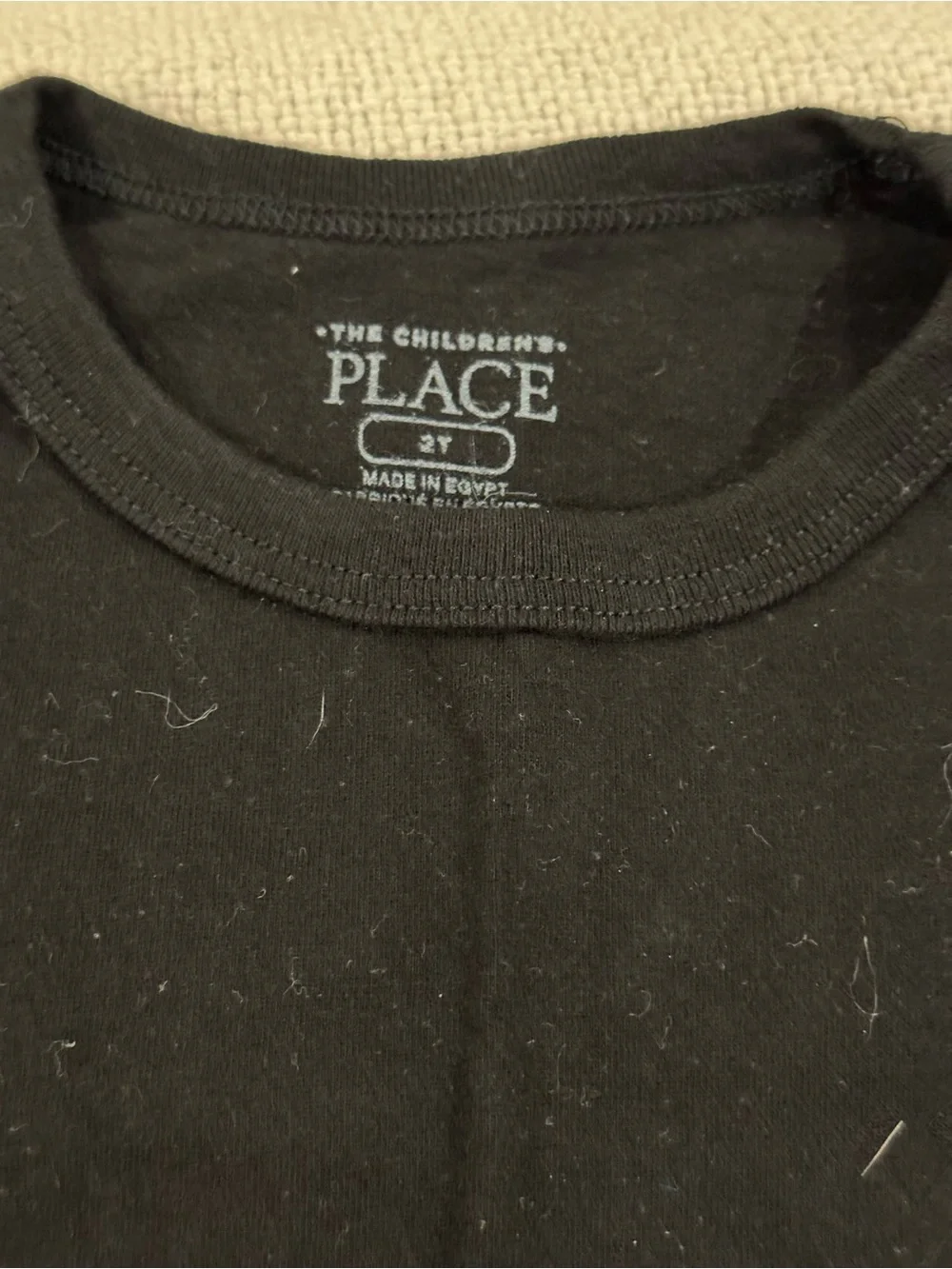 The Children's Place Black Shorts with Cream Drawstring